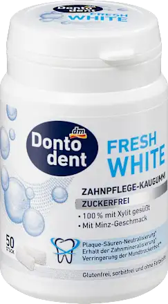 White chewing gum, 50 pcs